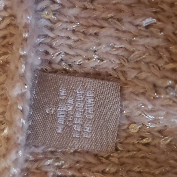 Glitter Sparkle Open Front Knitted & Knotted Sweater - Picture 6 of 11